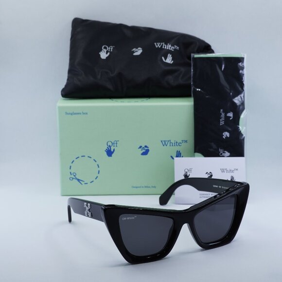 Final Price! Off-White OERI045 EDVARD 1007 Black Sunglasses